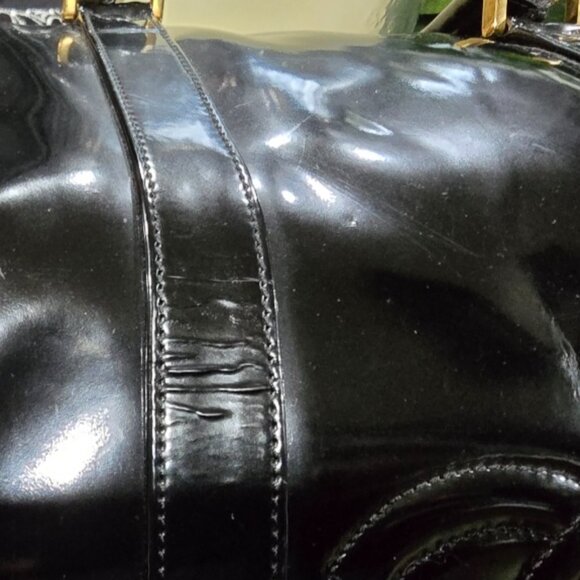 VGC Authentic Chanel Patent Leather Timeless Weekender - Picture 3 of 16